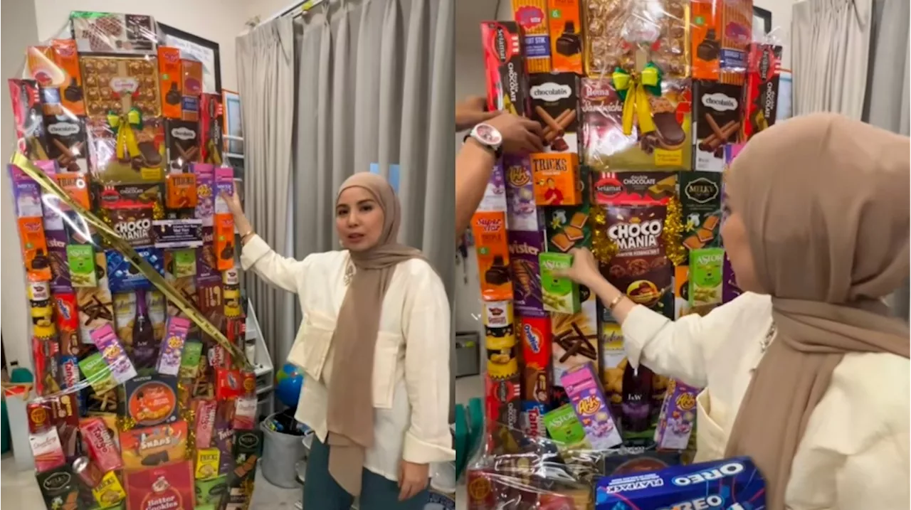 Nagita Slavina Kalah, Fitrop Berikan Hampers Lebaran ke Sahabat Setinggi Pohon: Isinya Super Banyak!