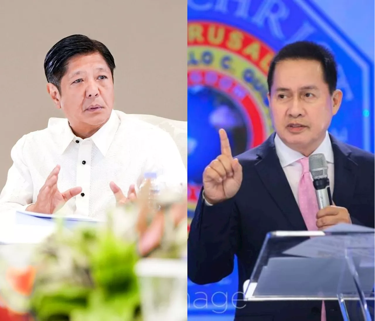 Marcos mipasalig kang Quiboloy og kaangayan