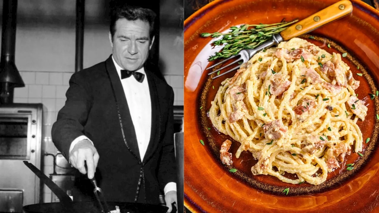 La carbonara americana di Ugo Tognazzi ti farà arrabbiare (con prosciutto, panna e cognac)