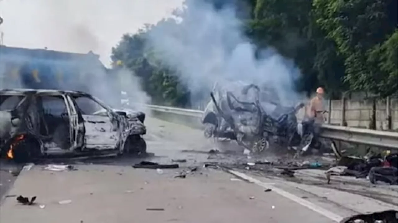 Tabrakan Maut di KM 58 Tol Cikampek, Libatkan Gran Max, Terios, dan Bus