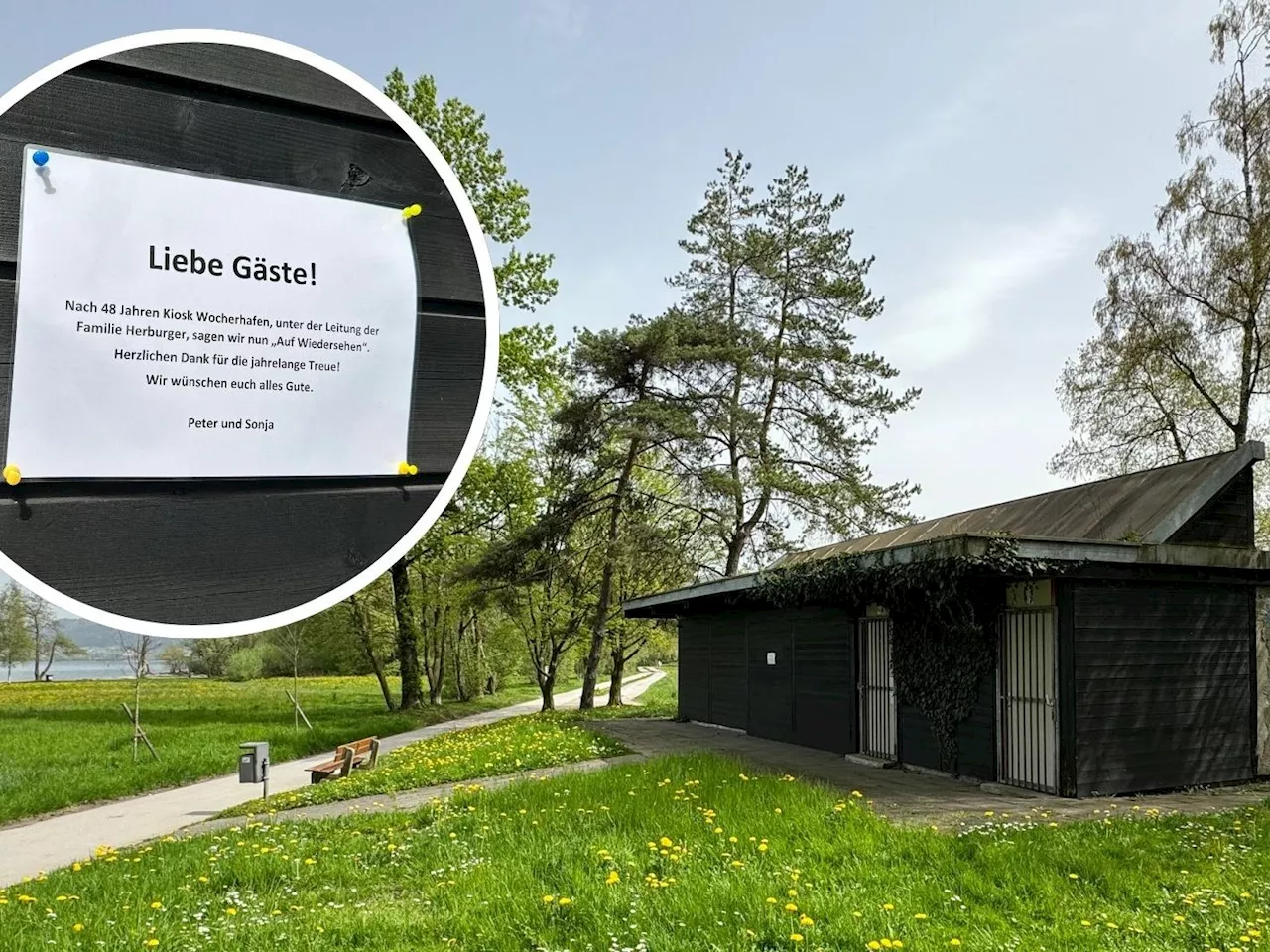 Kiosk am Wocherhafen in Bregenz ohne Pächter