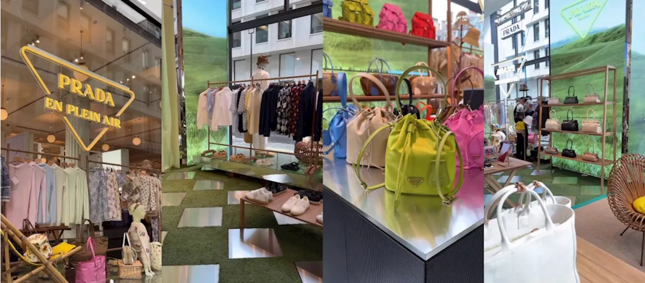 Prada En Plein Air Takes on an English Garden at Selfridges Corner Shop