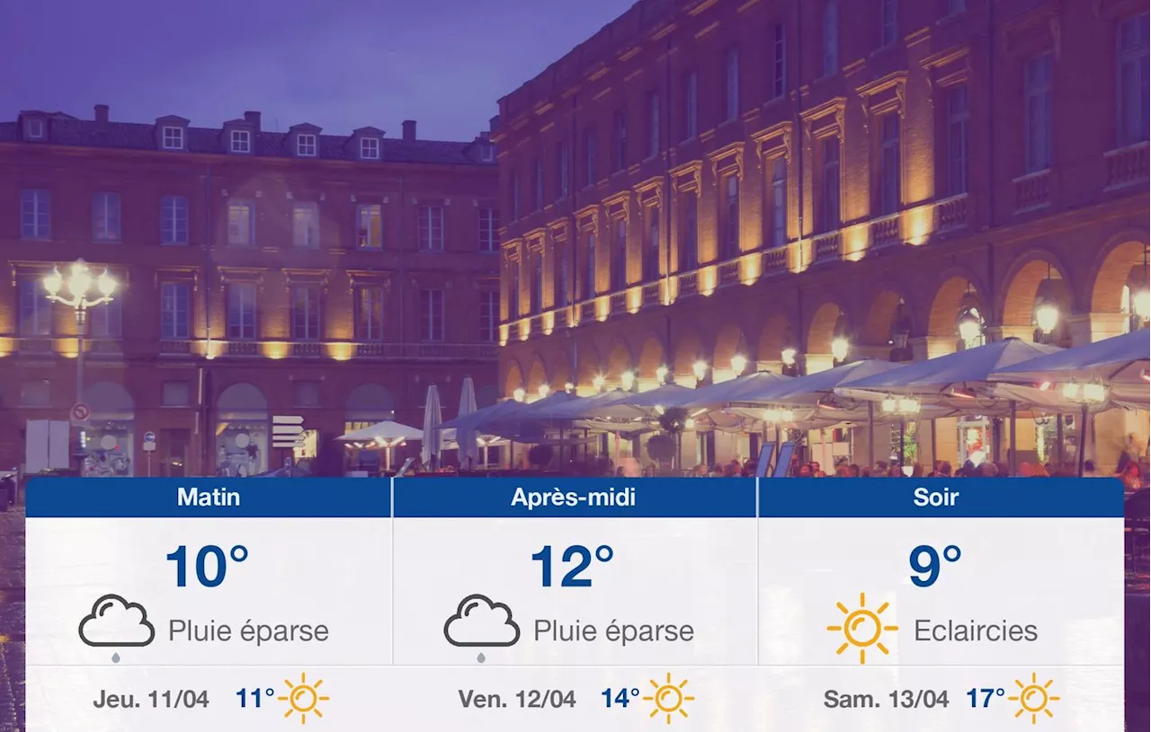 Météo Toulouse: prévisions du mercredi 10 avril 2024