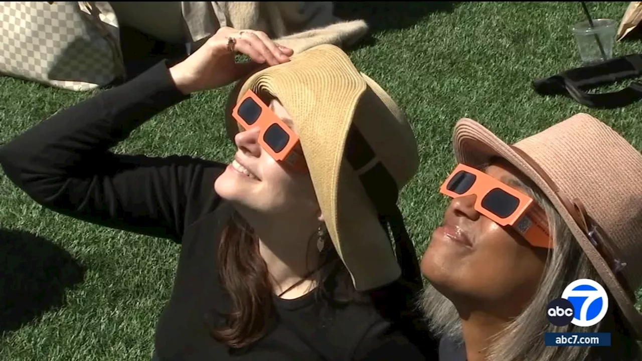 SoCal crowds left in awe over partial solar eclipse: 'There's something powerful happening'