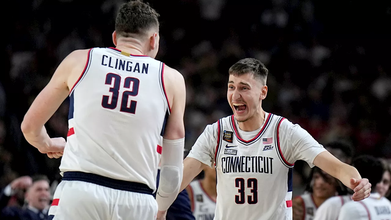 UConn wins second straight NCAA title, beating Purdue 75-60