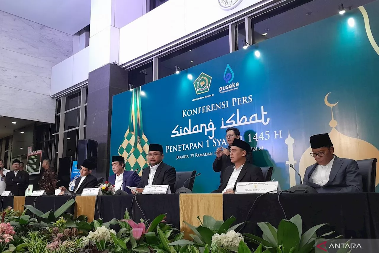 Pemerintah tetapkan Idul Fitri 1445 Hijriah pada Rabu 10 April 2024