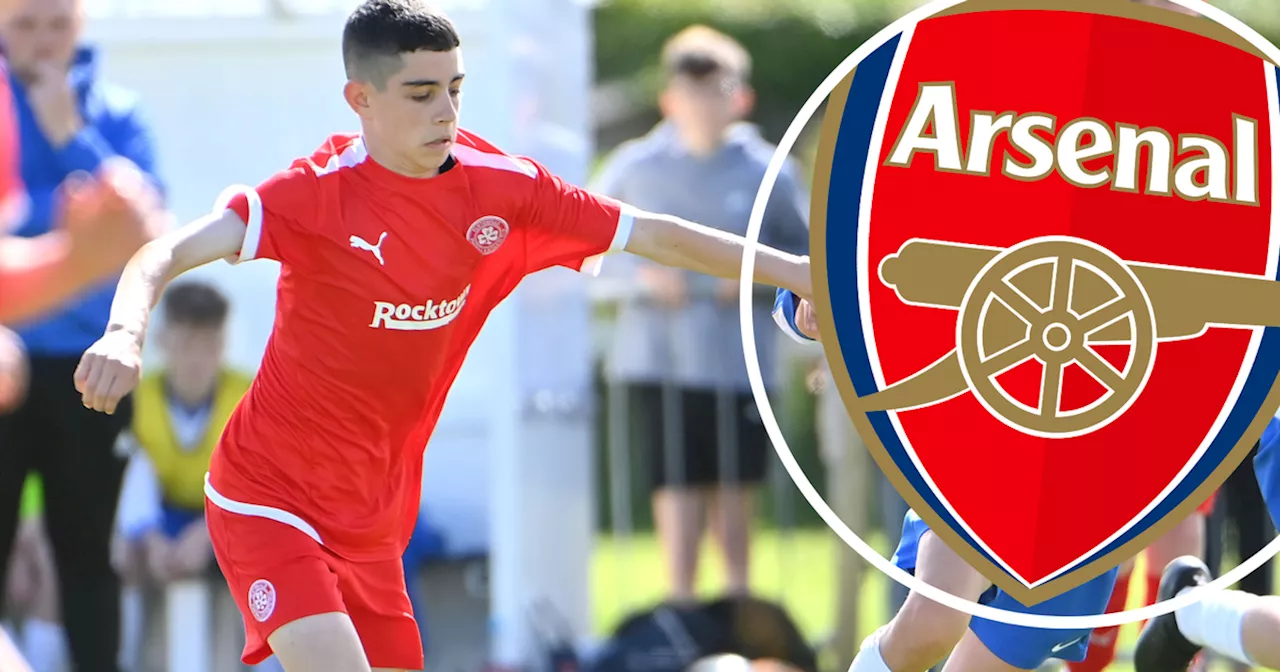 Promising Cliftonville teenager on trial with Arsenal