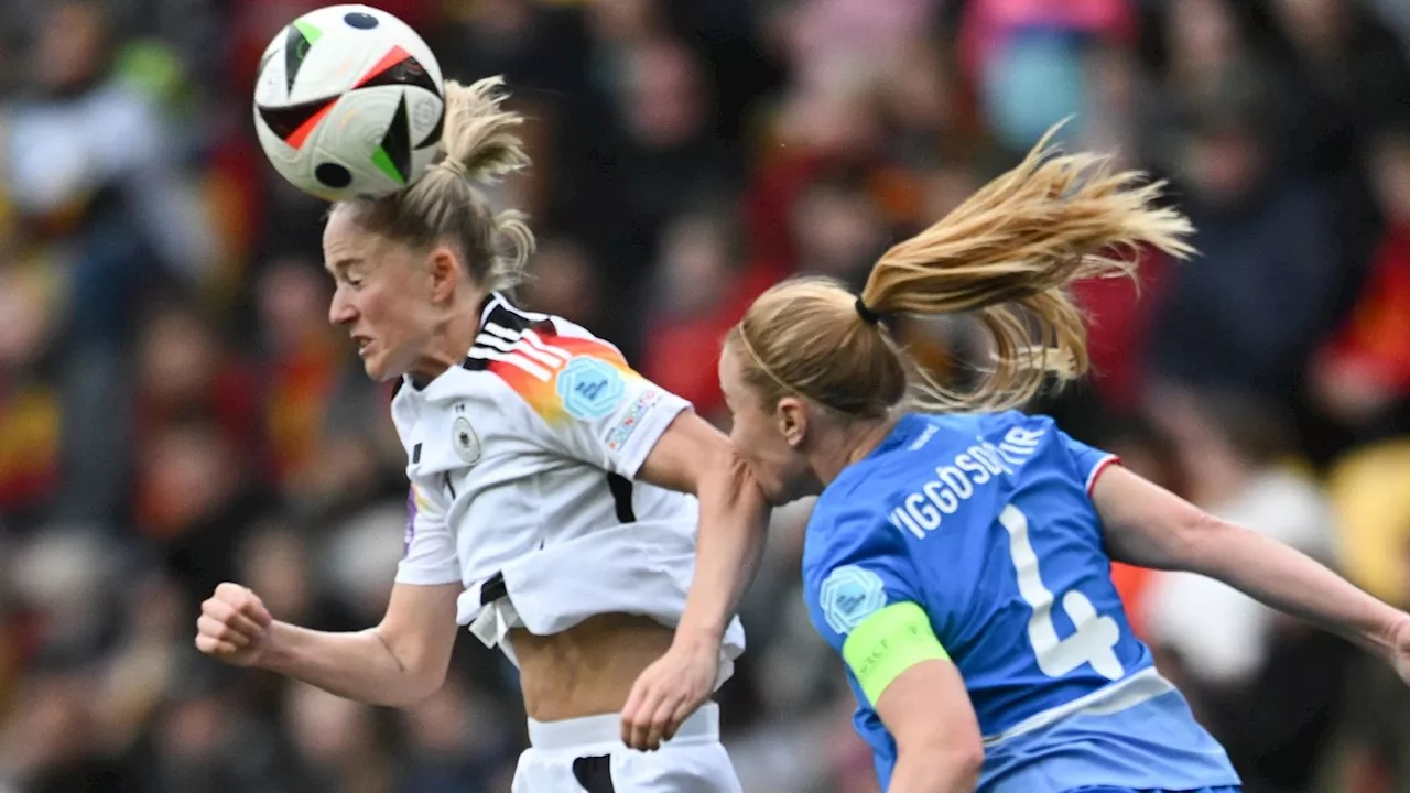 EM-Qualifikation der Frauen Deutschland -Island: Schüllers-Doppelpack läutet Sieg gegen Island ein