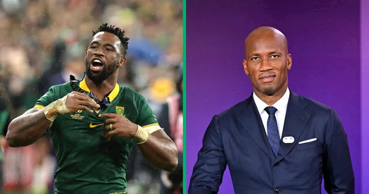 Bok Skipper Siya Kolisi’s Star Power Grows After Post With African Football Legend Didier Drogba