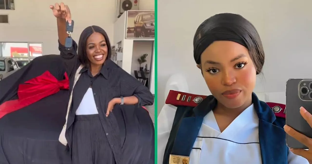 South African Nurse Shows Off New Whip in TikTok Video, Netizens Love It: “Well Deserved”