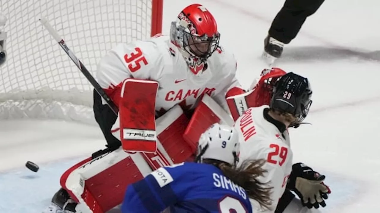 Canada falls to U.S. in yet another OT finish between rivals at women's hockey worlds