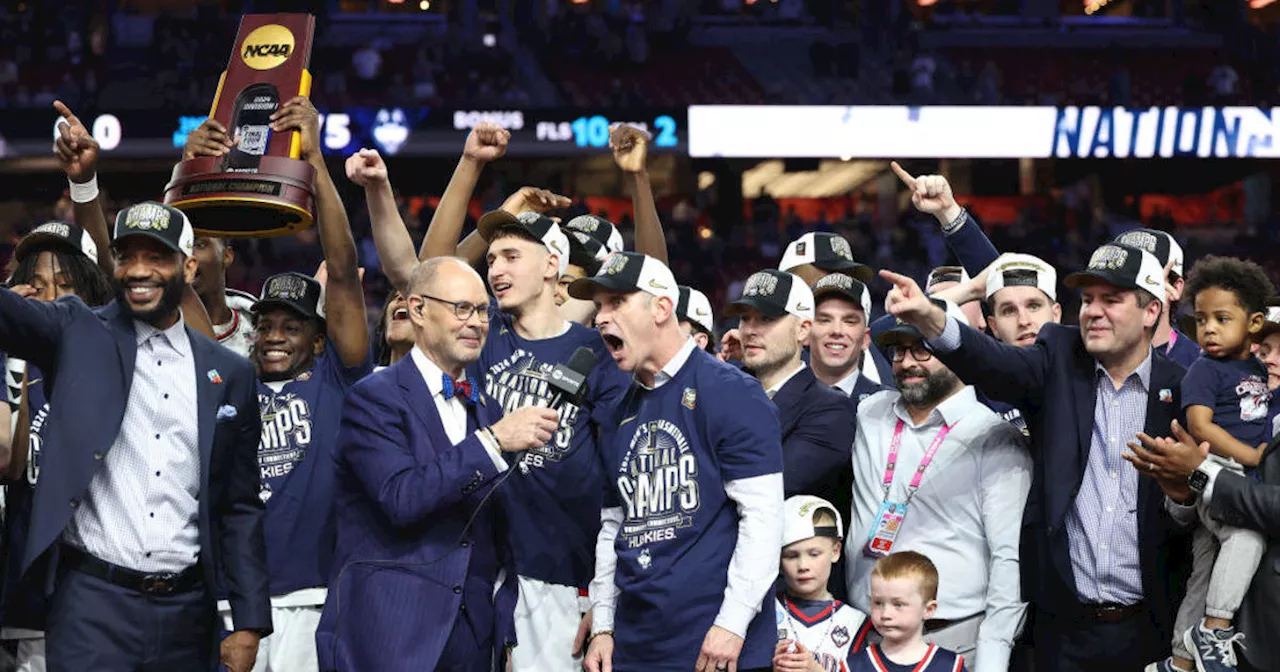 UConn wins NCAA men's basketball tournament, defeating Purdue 75-60