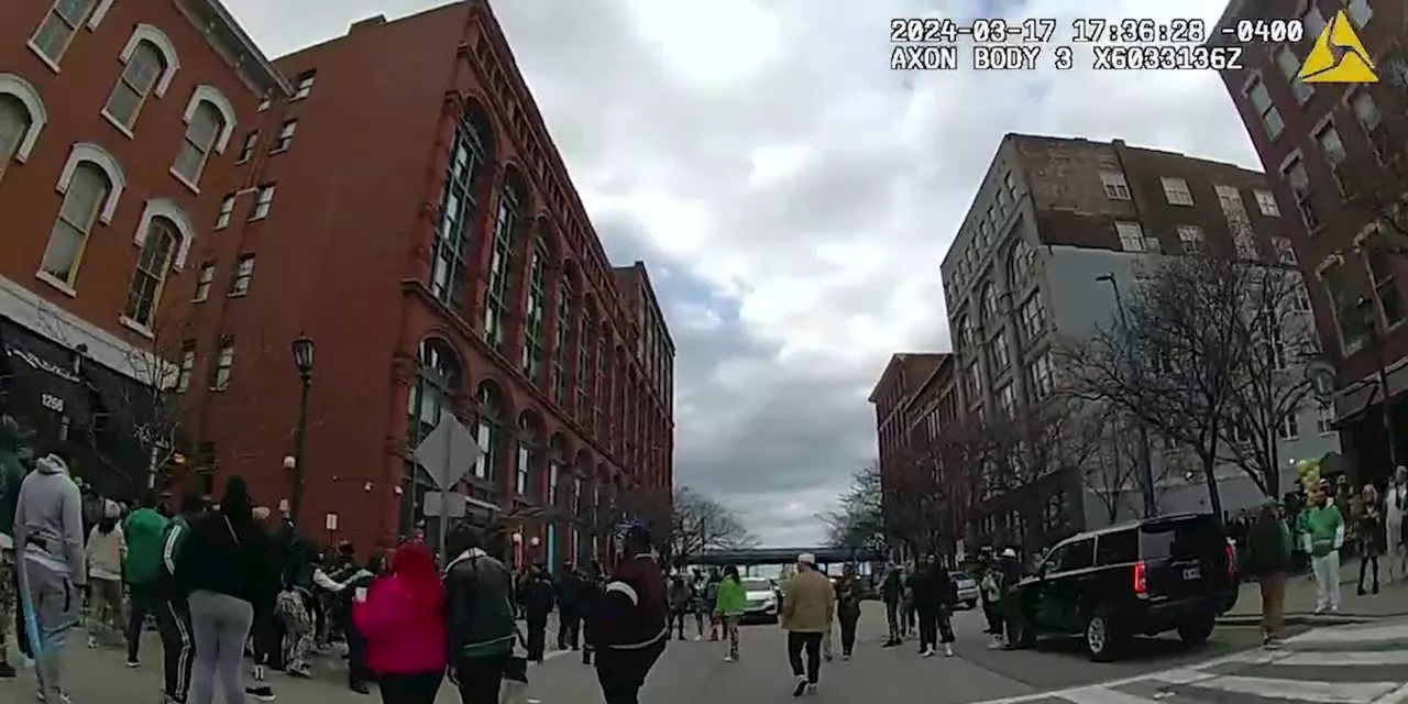 Caught on camera: Massive St. Patrick’s Day brawl on West 6th in Downtown Cleveland