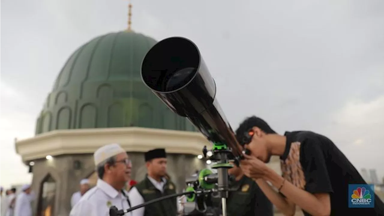 Langit Cerah di Jakarta, Tanda-Tanda Hilal Besok 1 Syawal 1445 H