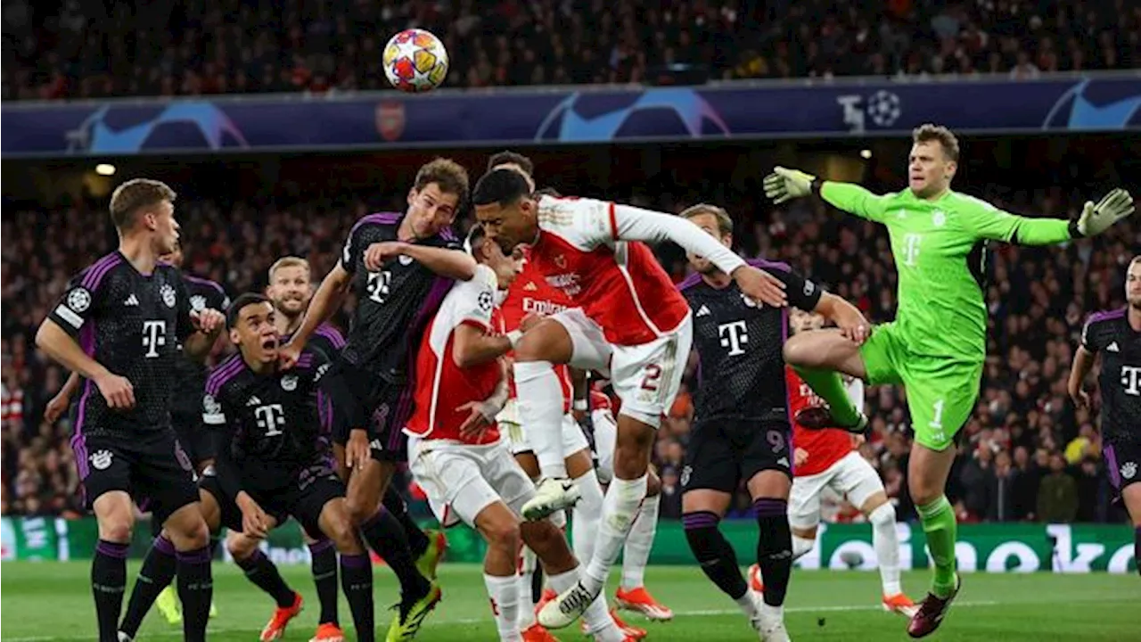 Arsenal Bermain Imbang 2-2 dengan Bayern Munchen di Liga Champions