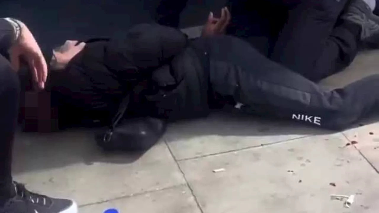 Police Officers Wrestle 'Machete-Wielding' Man in South London