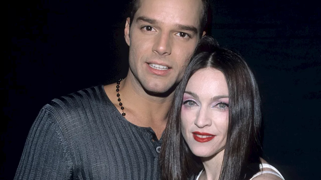 Ricky Martin appears to get an erection on stage at Madonna's concert