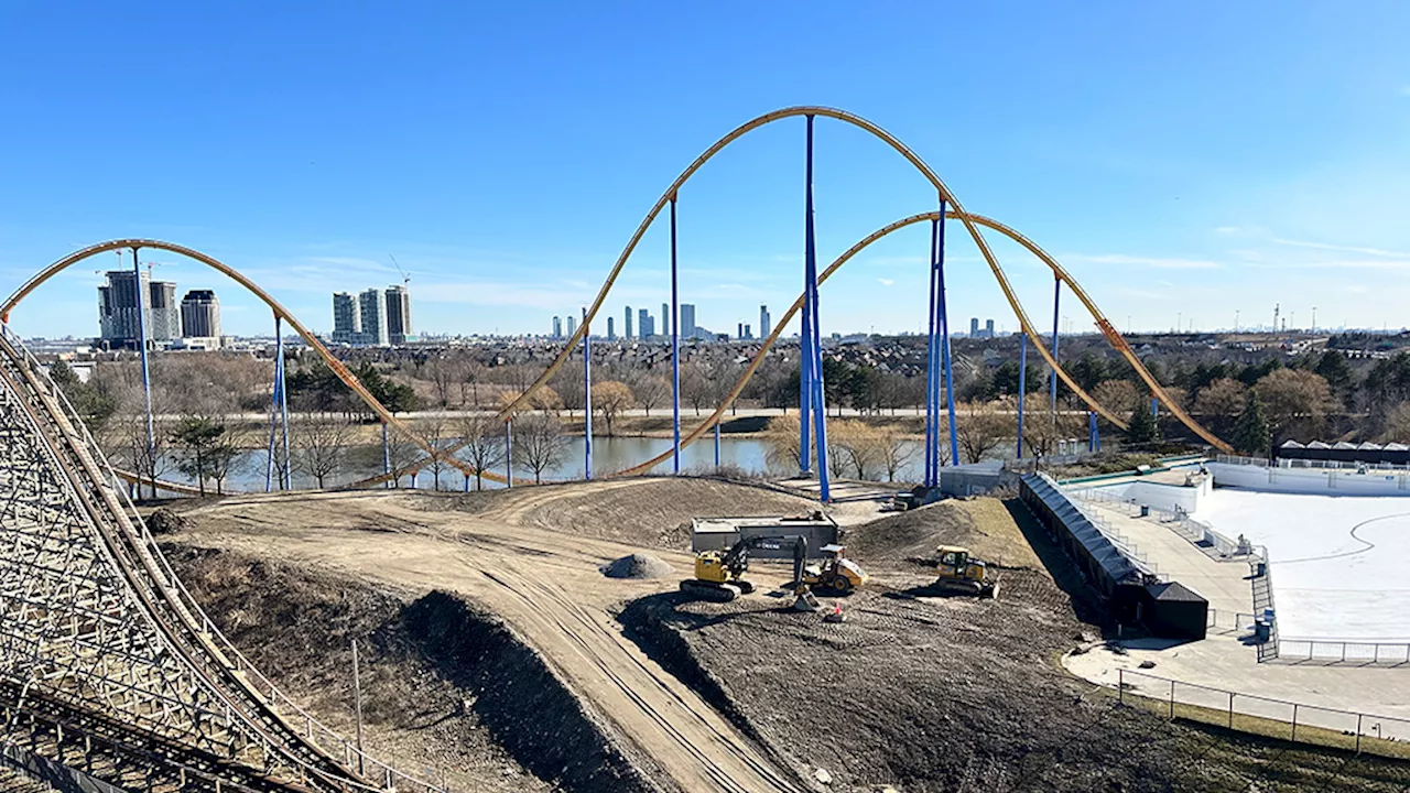 New Attraction Moosehorn Falls Installed at Canada's Wonderland