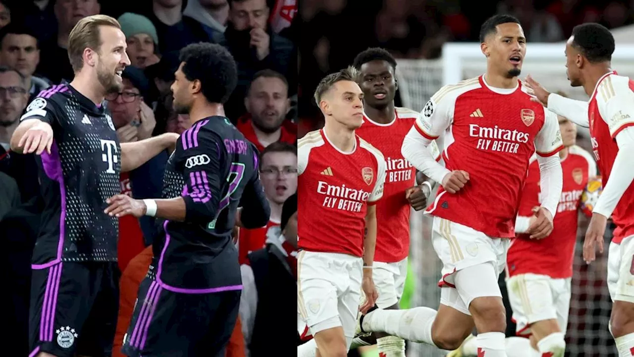 Arsenal y Bayern Múnich empataron 2-2 en una eléctrica noche de Champions League