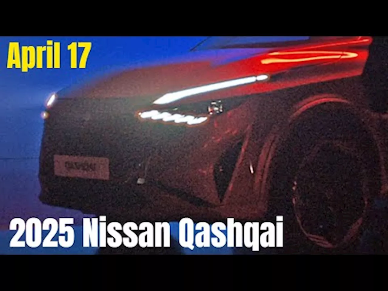 Nissan teasar uppdaterad Qashqai. Avtäcks den 17 april.