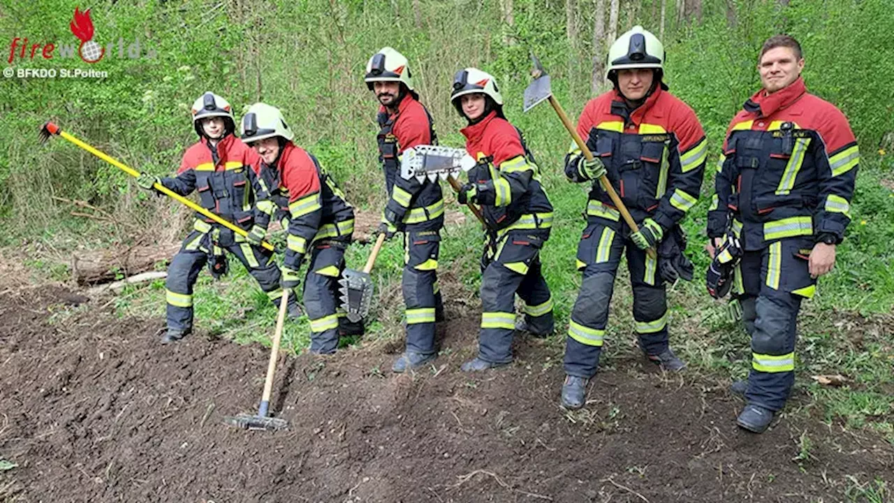 Nö: (Waldbrand)ausbildung im Bezirk St. Pölten → von der Übung zur Realität binnen weniger Stunden