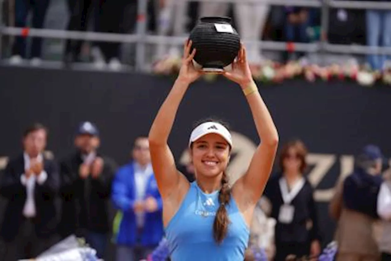 Camila Osorio y sus sueños tras reinar en el WTA de Bogotá