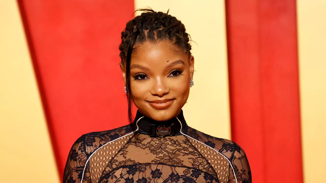 Halle Bailey's Multicoloured Nails Don't Really Go Together — In The Best Way