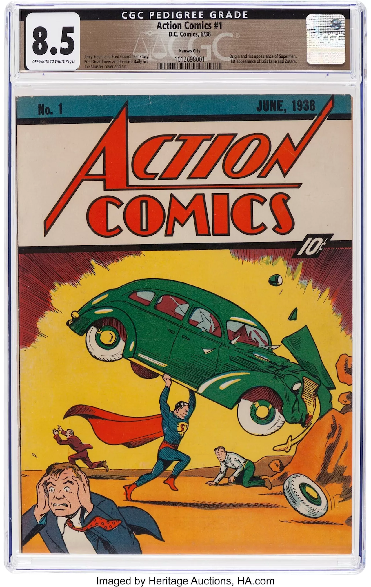 Rare copy of comic featuring Superman’s first appearance sells for US $6 million at auction