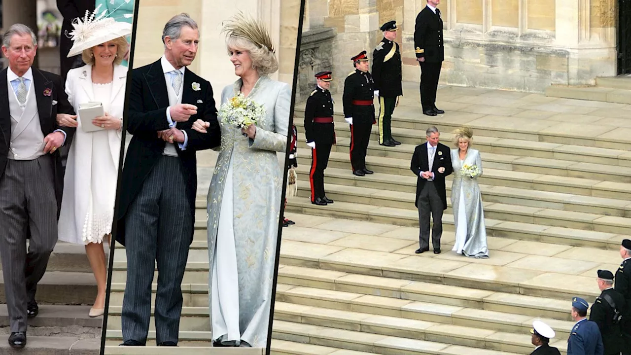 King Charles, 56, and golden bride Queen Camilla's very intimate second wedding