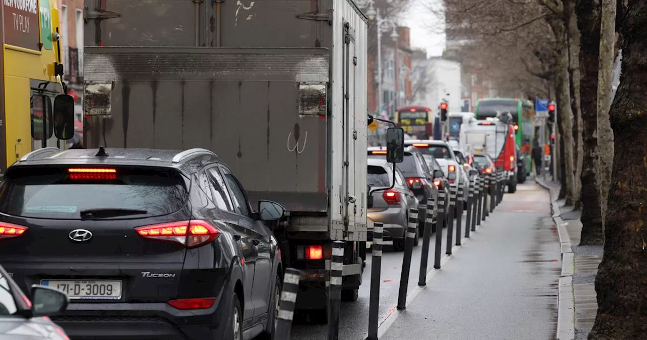 Road closures causing delays in Dublin City Centre