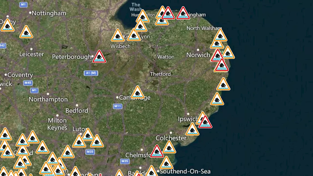 'Act now' warn Environment Agency as flood warnings issued across the region