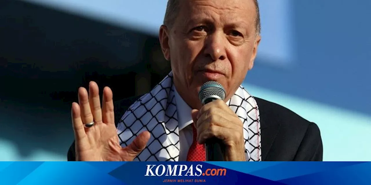 President Erdogan Wears Palestine and Turkey Flag Scarf in Campaign Event