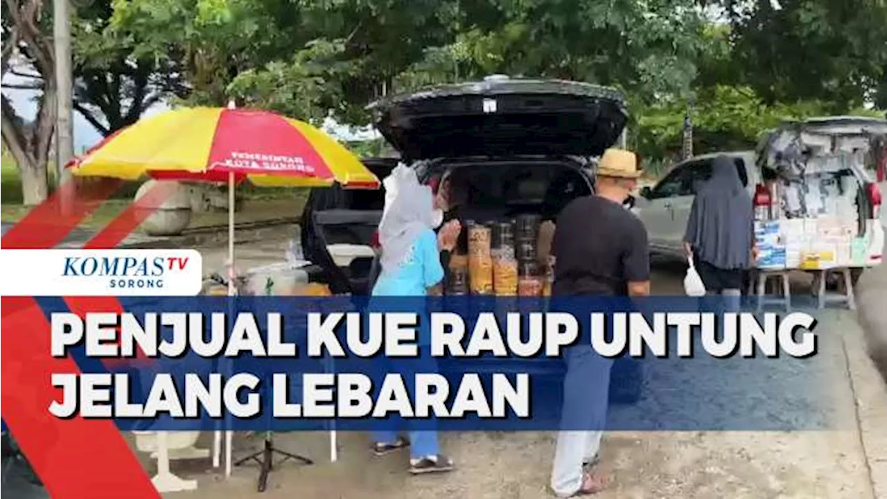 Jelang Idul Fitri Penjual Kue Kering Raup Untung Jutaan Rupiah