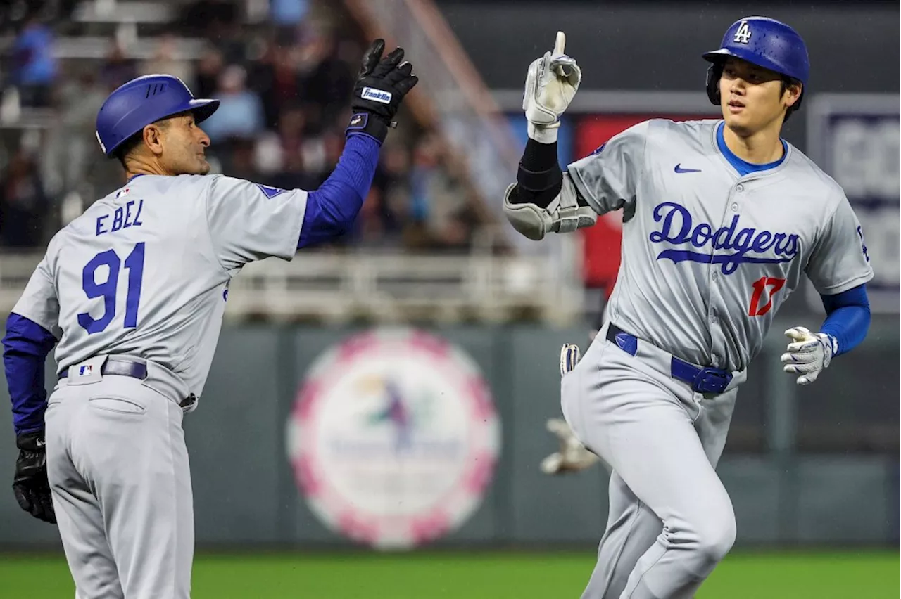 Dodgers' Shohei Ohtani Hits Third Home Run in Win Against Twins