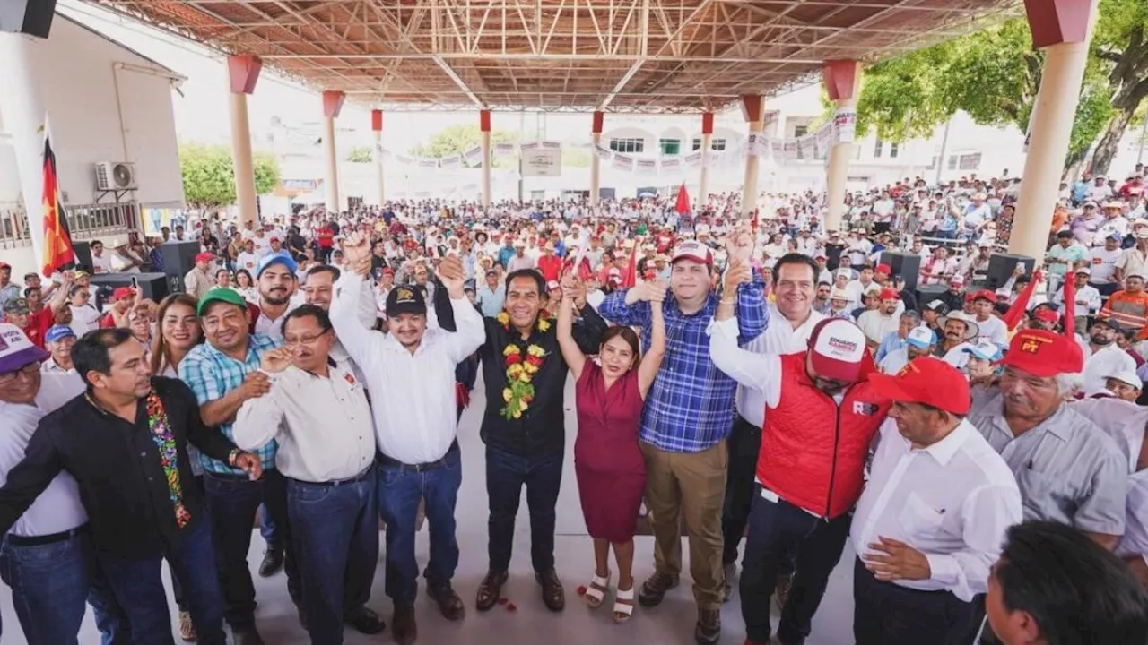 Con esperanza de una nueva era, reciben a Eduardo Ramírez en Frontera Comalapa y Chicomuselo