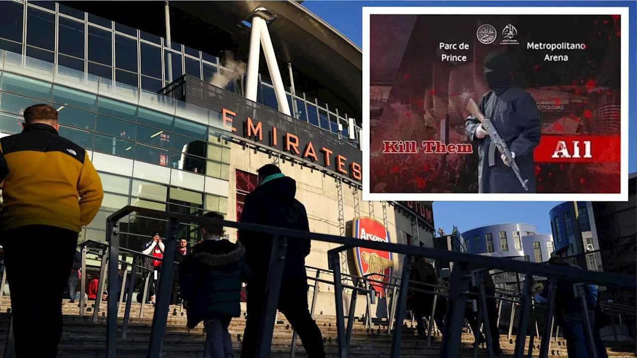 ISIS issue Champions League terror threat against four European venues including London's Emirates stadium