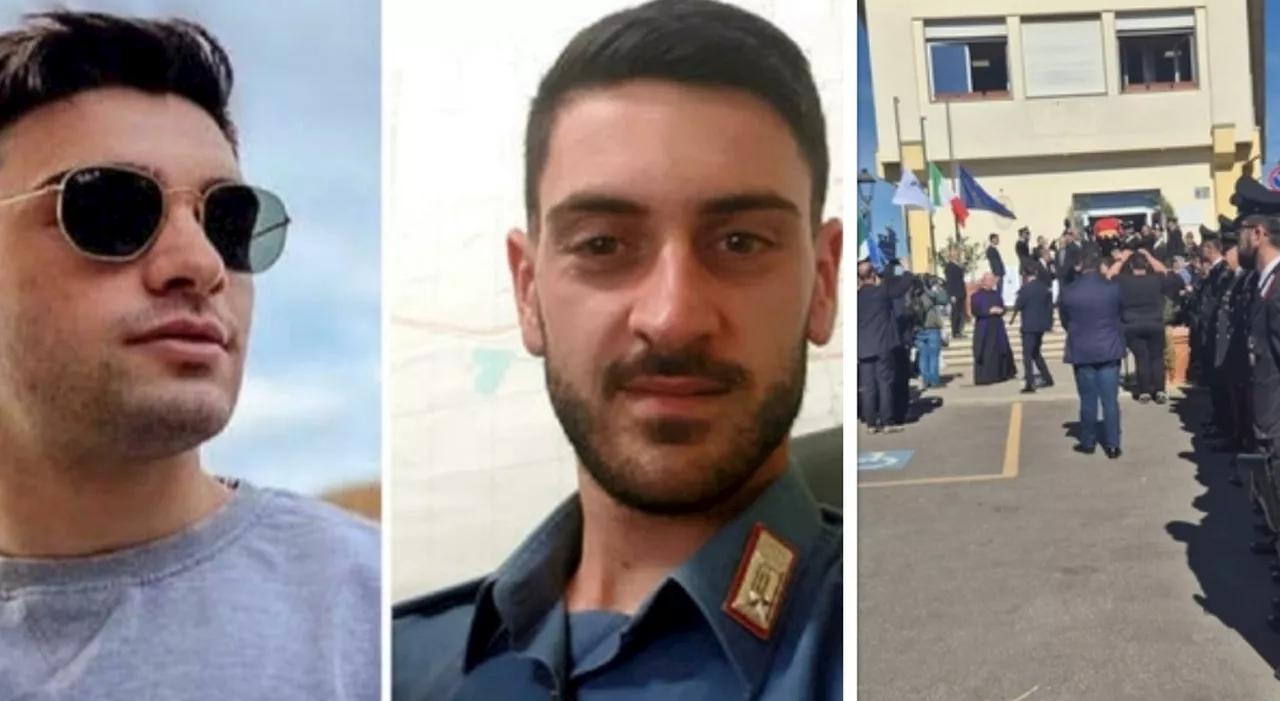 Carabinieri morti, in centinaia ai funerali di Francesco Pastore e Francesco Ferraro: lutto cittadino a Manfre