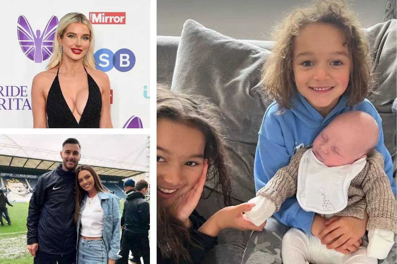 Helen Flanagan meets Love Island star Kendall Rae Knight and PNE player Andrew Hughes's adorable baby