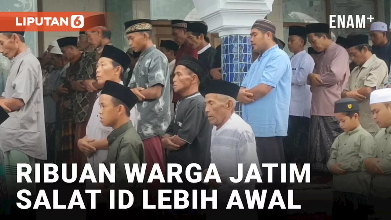 VIDEO: Idul Fitri Lebih Awal, Ribuan Warga di Jawa Timur Laksanakan Salat Id pada Hari Selasa