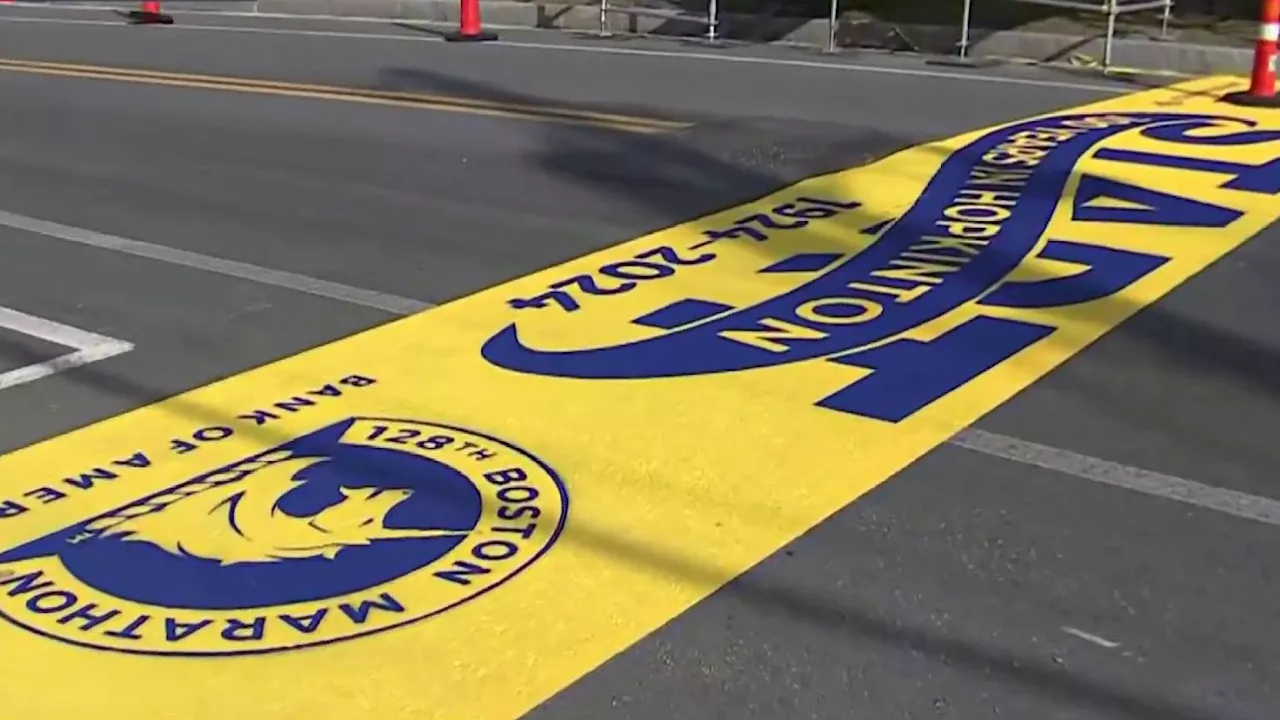 Preparations underway for the 128th Boston Marathon on Monday