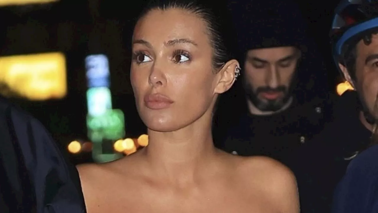 Kanye’s Aussie wife steps out virtually nude