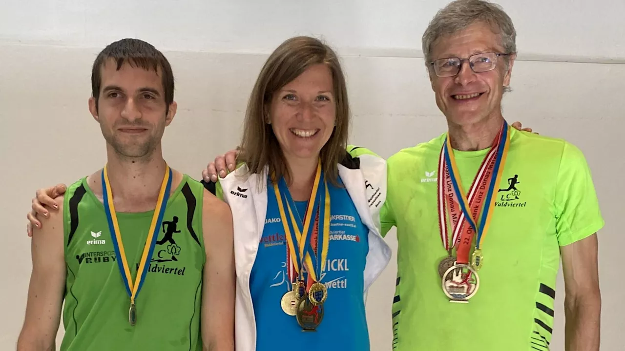 Zwickl-Zwettler räumten beim Linz-Marathon ab