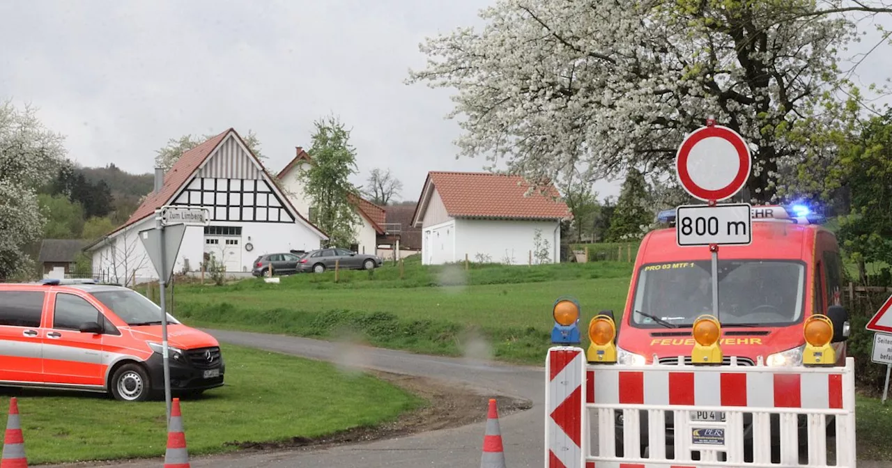 Gasleitung bei Baggerarbeiten in Preußisch Oldendorf beschädigt