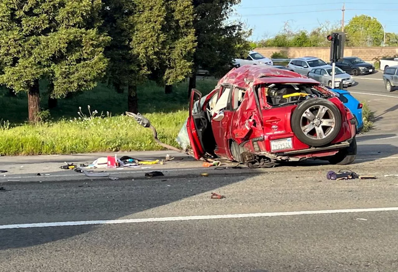 Driver dies after car flips on Interstate 880 in Fremont