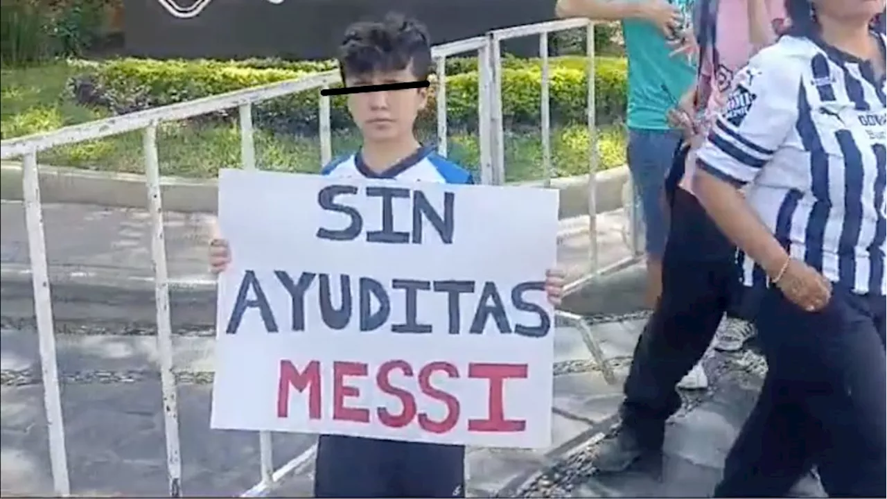 Aficion de Rayados recibe al Inter Miami en Monterrey: "Sin ayuditas Messi"