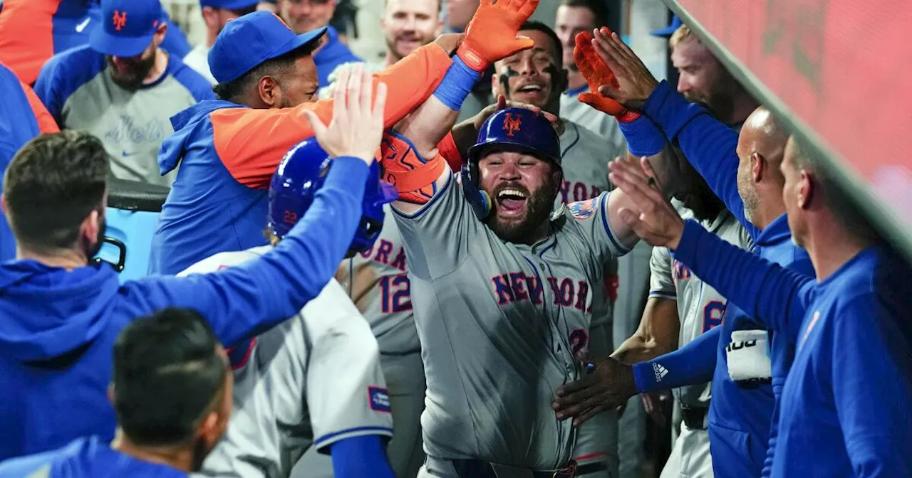 Mets se imponen 8-7 a Bravos con jonrones de DJ Stewart y Brandon Nimmo