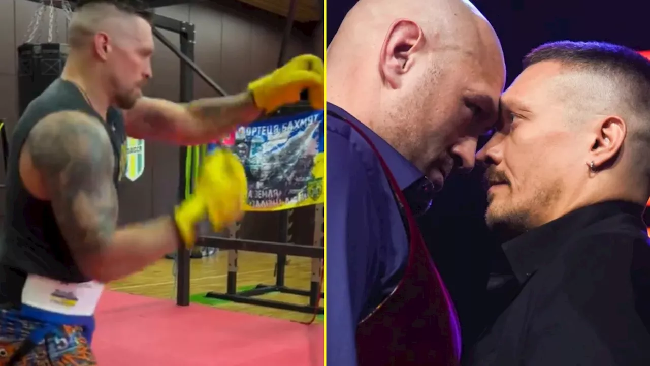 – Oleksandr Usyk wows fans with bulky shape in training footage for Tyson Fury fi...