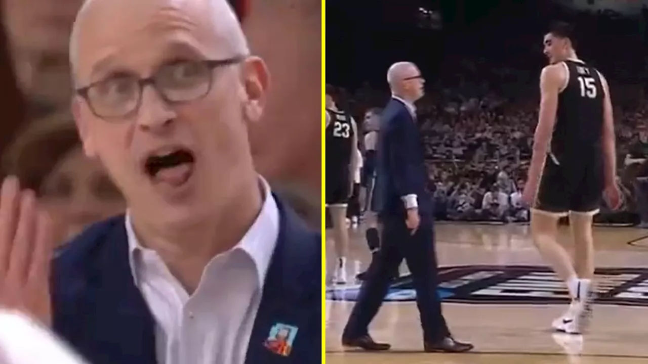 UConn Coach Dan Hurley Expresses Frustration with Referee in Game Against Purdue