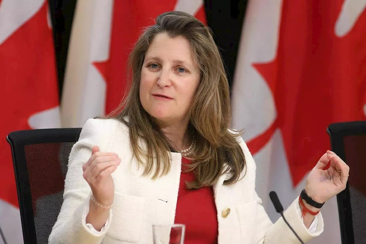 Middle-class safe from tax hikes says Freeland, no such promise to the wealthy