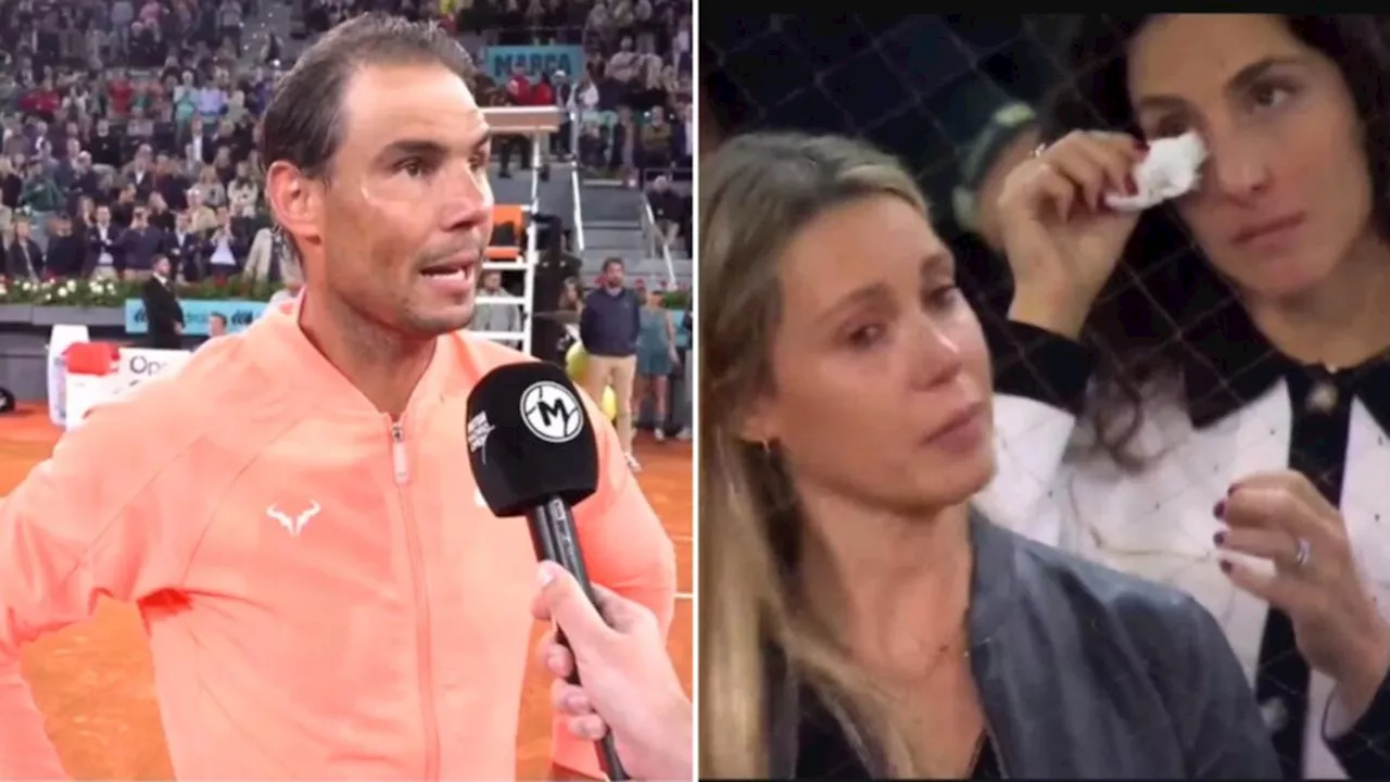 Rafael Nadal says farewell to Spanish tennis fans for the final time after Madrid Open loss